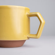 Chips Japan Stack Ceramic Mug 280ml Mustard Detail View