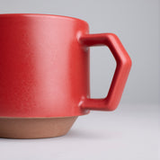 Chips Japan Stack Ceramic Mug 280ml Red Detail View