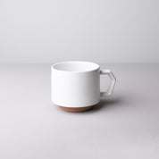 Chips Japan Stack Ceramic Mug 280ml White Front View