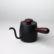 Miyaco Single Drip Kettle - Black with Mahogany Wood