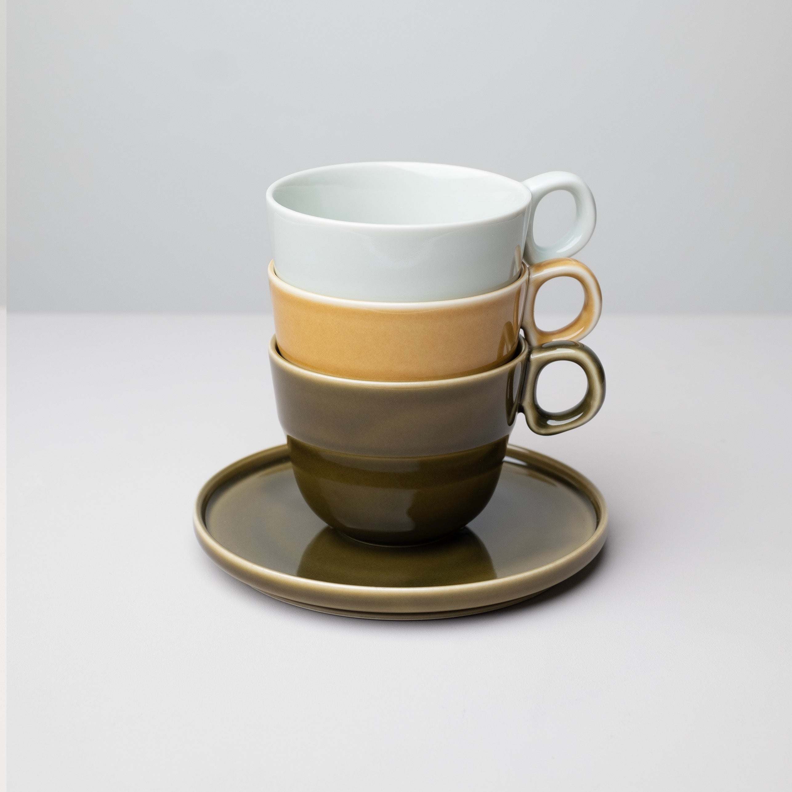 Tripware Cup & Saucer 200ml - Water Glaze