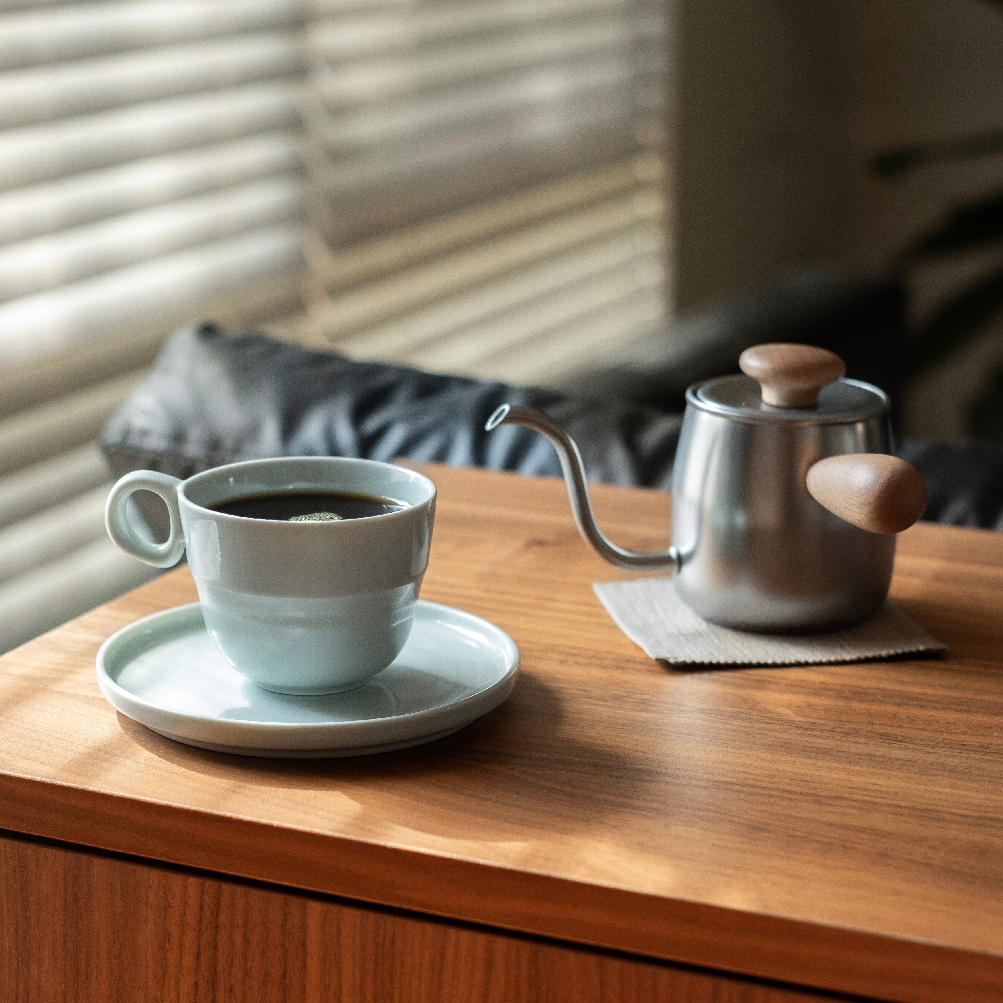 Tripware Cup & Saucer 200ml - Water Glaze